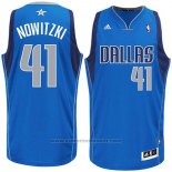 Maglia Dallas Mavericks Dirk Nowitzki #41 Blu