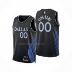 Maglia Dallas Mavericks Personalizzate Citta 2025-26 Nero