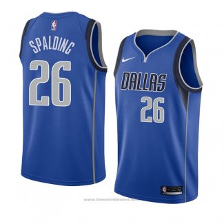 Maglia Dallas Mavericks Ray Spalding #26 Icon 2018 Blu