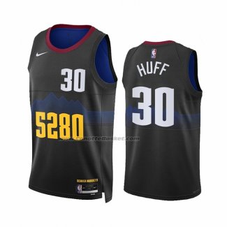 Maglia Denver Nuggets Jay Huff #30 Citta 2023-24 Nero