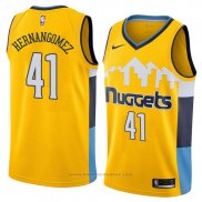 Maglia Denver Nuggets Juan Hernangomez #41 Statement 2018 Giallo