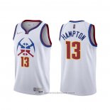 Maglia Denver Nuggets R.J. Hampton #13 Earned 2020-21 Bianco