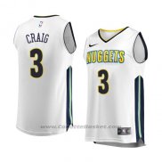 Maglia Denver Nuggets Torrey Craig #3 Association 2017-18 Bianco