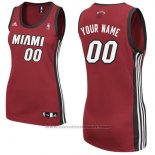 Maglia Donna Miami Heat Adidas Personalizzate Rosso