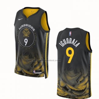 Maglia Golden State Warriors Andre Iguodala #9 Citta 2022-23 Nero