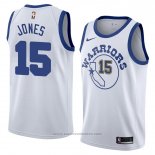 Maglia Golden State Warriors Damian Jones #15 Hardwood Classic 2018 Bianco