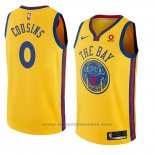 Maglia Golden State Warriors Demarcus Cousins Citta #0 2018-19 Giallo