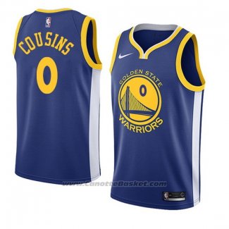 Maglia Golden State Warriors Demarcus Cousins Icon #0 2018-19 Blu