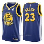 Maglia Golden State Warriors Draymond Green #23 2017-18 Blu