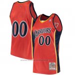Maglia Golden State Warriors Personalizzate Hardwood Classics 2009-10 Arancione