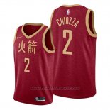 Maglia Houston Rockets Chris Chiozza #2 Citta Rosso