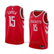 Maglia Houston Rockets Clint Capela #15 Icon 2018 Rosso