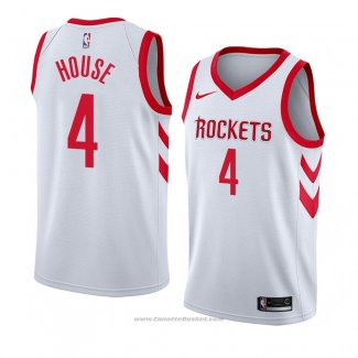 Maglia Houston Rockets Danuel House #4 Association 2018 Bianco