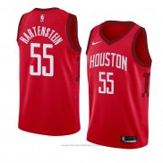 Maglia Houston Rockets Isaiah Hartenstein #55 Earned 2018-19 Rosso