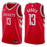 Maglia Houston Rockets James Harden #13 2017-18 Rosso