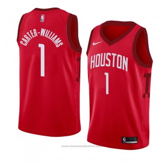 Maglia Houston Rockets Michael Carter Williams #1 Earned 2018-19 Rosso