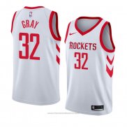 Maglia Houston Rockets Rob Grigio #32 Association 2018 Bianco