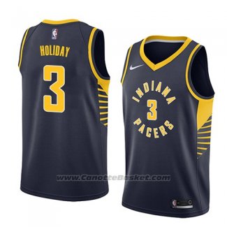 Maglia Indiana Pacers Aaron Holiday #3 Icon 2018 Blu