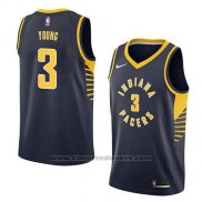 Maglia Indiana Pacers Joe Young #3 Icon 2018 Blu