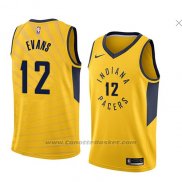 Maglia Indiana Pacers Tyreke Evans #12 Statement 2018 Giallo