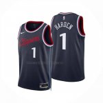 Maglia Los Angeles Clippers James Harden No 1 Icon 2024-25 Blu