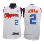 Maglia Los Angeles Clippers Kawhi Leonard #2 2019-20 Bianco