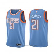 Maglia Los Angeles Clippers Patrick Beverley #21 Citta Blu