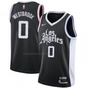 Maglia Los Angeles Clippers Russell Westbrook #0 Citta Nero