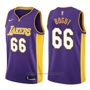 Maglia Los Angeles Lakers Andrew Bogut #66 Statement 2017-18 Viola