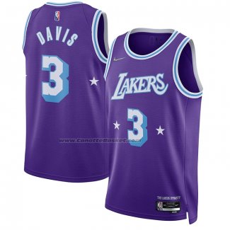 Maglia Los Angeles Lakers Anthony Davis NO 3 Citta Edition 2021-22 Verde