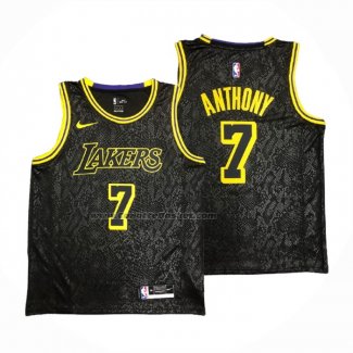 Maglia Los Angeles Lakers Carmelo Anthony NO 7 Black Mamba Nero