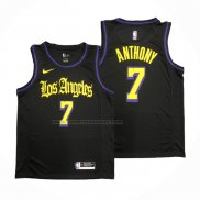 Maglia Los Angeles Lakers Carmelo Anthony NO 7 Citta 2019-20 Nero