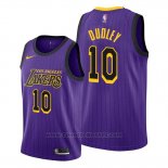 Maglia Los Angeles Lakers Jarojo Dudley #10 Citta Viola