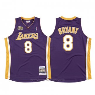 Maglia Los Angeles Lakers Kobe Bryant #8 2000-01 Finals Viola