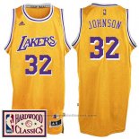 Maglia Los Angeles Lakers Magic Johnson #32 Retro 2016-17 Giallo