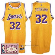 Maglia Los Angeles Lakers Magic Johnson #32 Retro 2016-17 Giallo