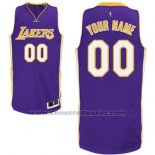 Maglia Los Angeles Lakers Personalizzate Viola