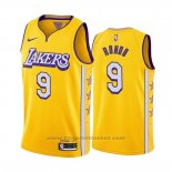 Maglia Los Angeles Lakers Rajon Rondo #9 Citta Edition Giallo