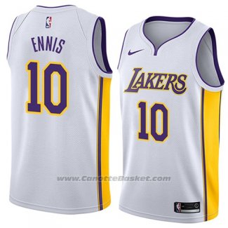 Maglia Los Angeles Lakers Tyler Ennis #10 Association 2018 Bianco