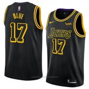 Maglia Los Angeles Lakers Vander Blue #17 Citta 2018 Nero