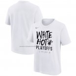 Maglia Manica Corta Miami Heat 2024 NBA Playoffs Mantra Bianco