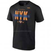 Maglia Manica Corta New York Knicks 2023 NBA Playoffs Jump Ball Nero