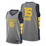 Maglia Memphis Grizzlies Brandon Clarke #15 Citta Grigio