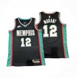 Maglia Memphis Grizzlies Ja Morant No 12 Classic 2025-26 Nero