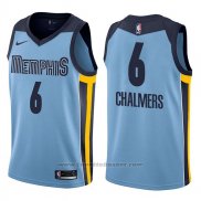Maglia Memphis Grizzlies Mario Chalmers #6 Statement 2017-18 Blu