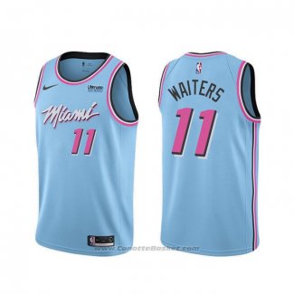 Maglia Miami Heat Dion Waiters #11 Citta 2019-20 Blu