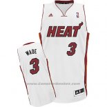 Maglia Miami Heat Dwyane Wade #3 Bianco