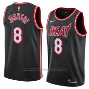 Maglia Miami Heat Tyler Johnson #8 Classic 2018 Nero