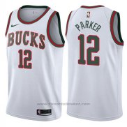 Maglia Milwaukee Bucks Jabari Parker #12 Return To The Mecca Classic 2017-18 Bianco