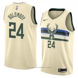 Maglia Milwaukee Bucks Joel Bolomboy #24 Citta 2018 Crema